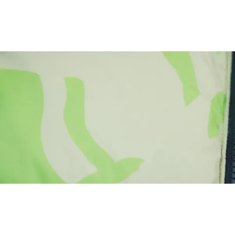 The North Face Splicing White And XX Green Down Jacket