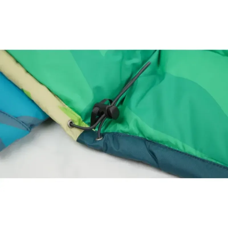  The North Face Splicing White And XX Green Down Jacket