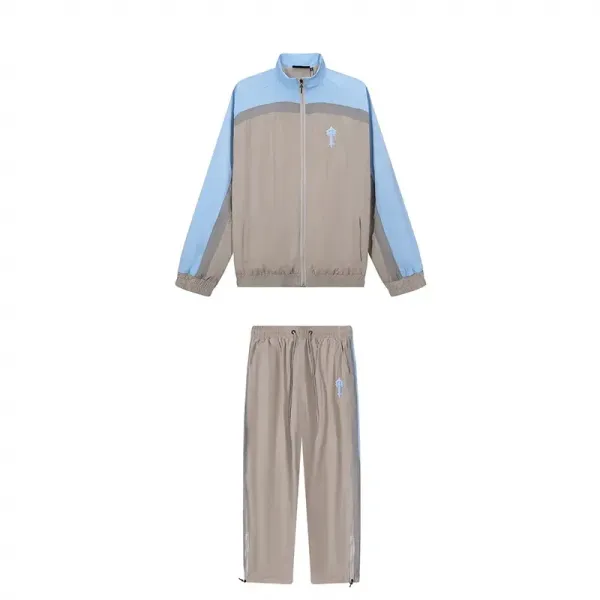  Trapstar splicing suit embroidered LOGO sports and leisure