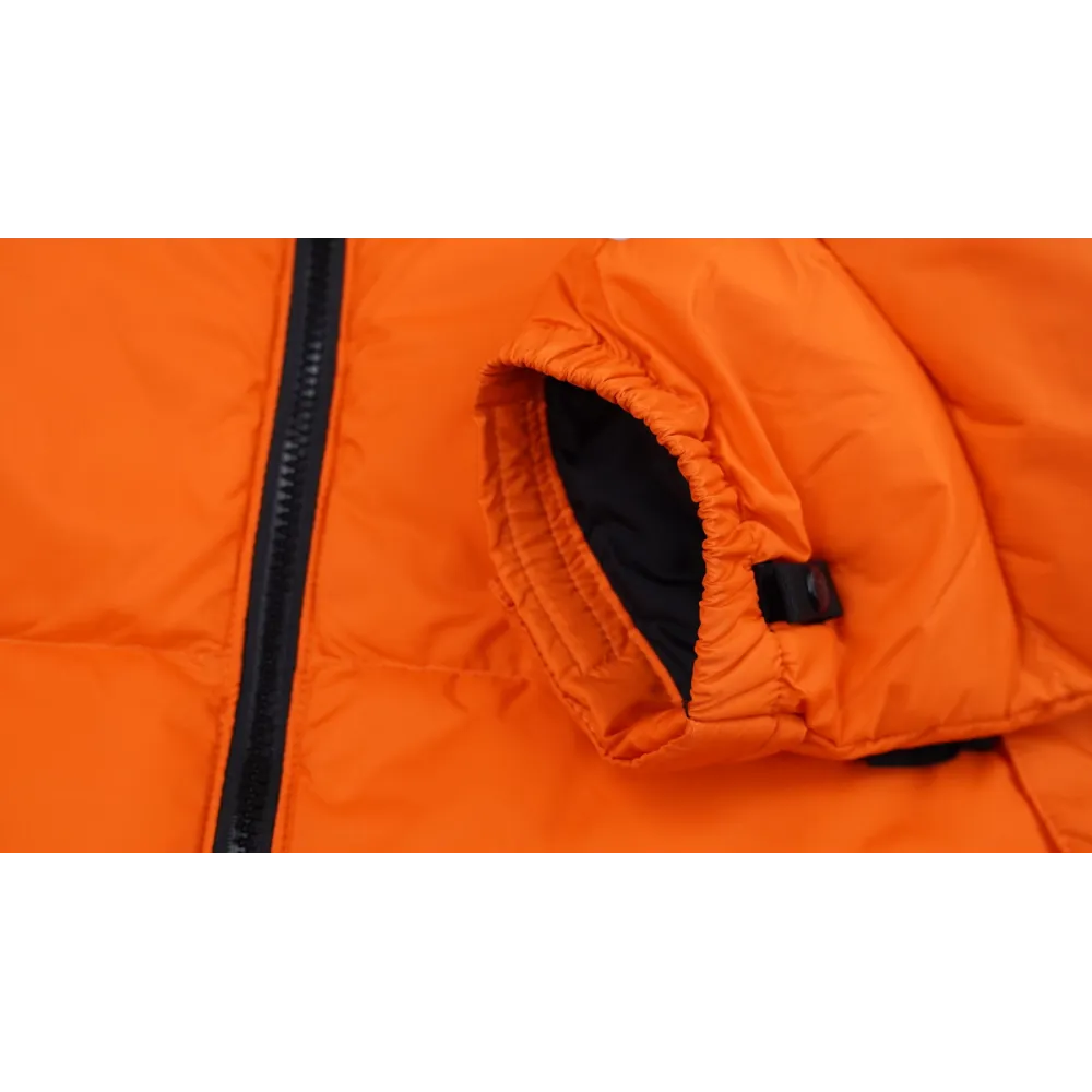 The North Face Black and Blackish Orange Down Jacket