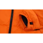 The North Face Black and Blackish Orange Down Jacket