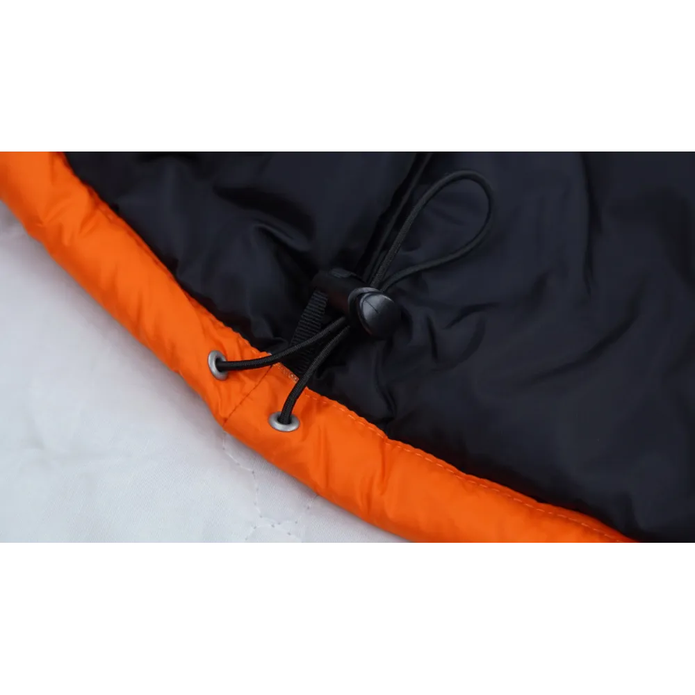 The North Face Black and Blackish Orange Down Jacket