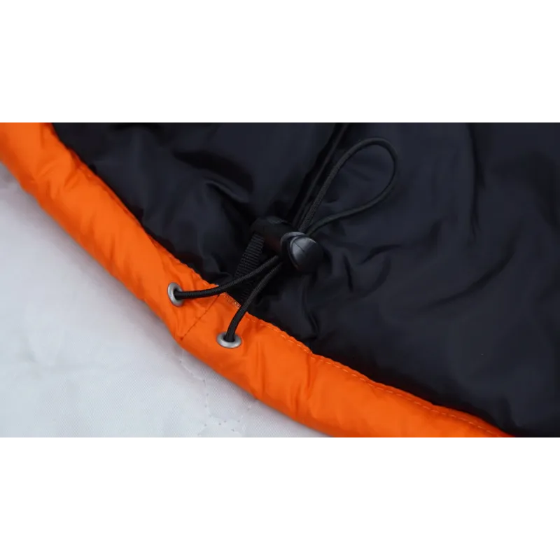 The North Face Black and Blackish Orange Down Jacket