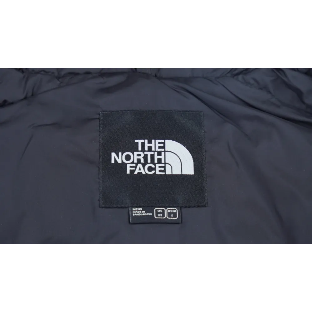The North Face Black and Blackish Orange Down Jacket