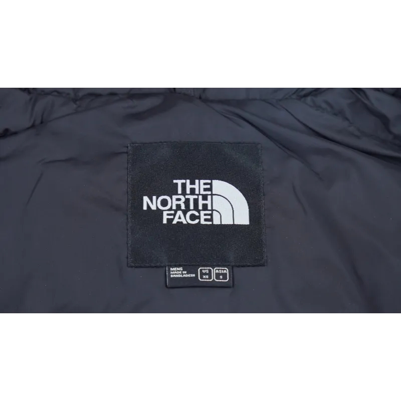 The North Face Black and Blackish Orange Down Jacket