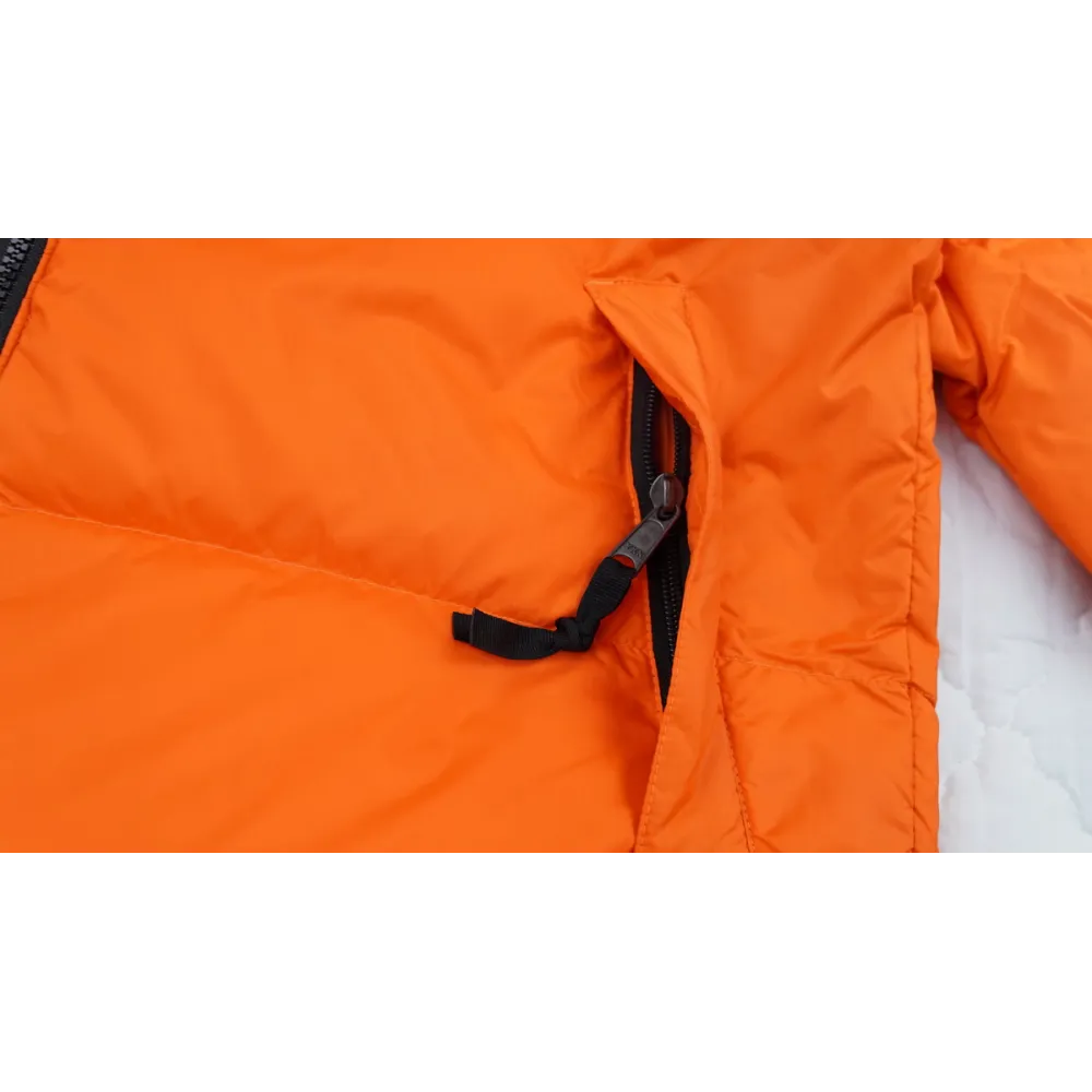 The North Face Black and Blackish Orange Down Jacket