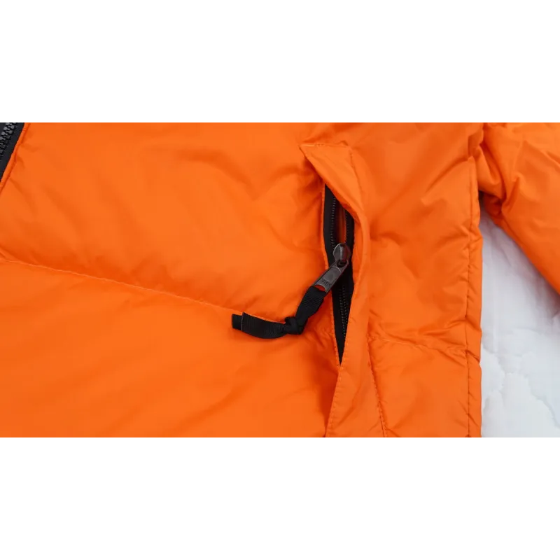 The North Face Black and Blackish Orange Down Jacket