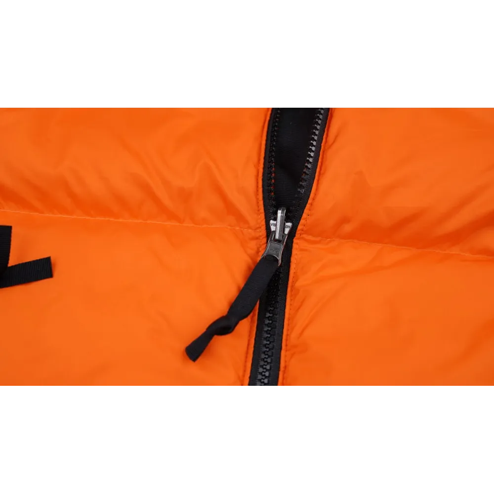The North Face Black and Blackish Orange Down Jacket