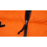 The North Face Black and Blackish Orange Down Jacket