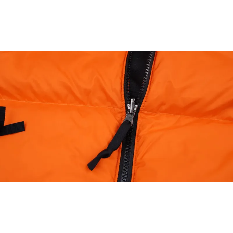 The North Face Black and Blackish Orange Down Jacket