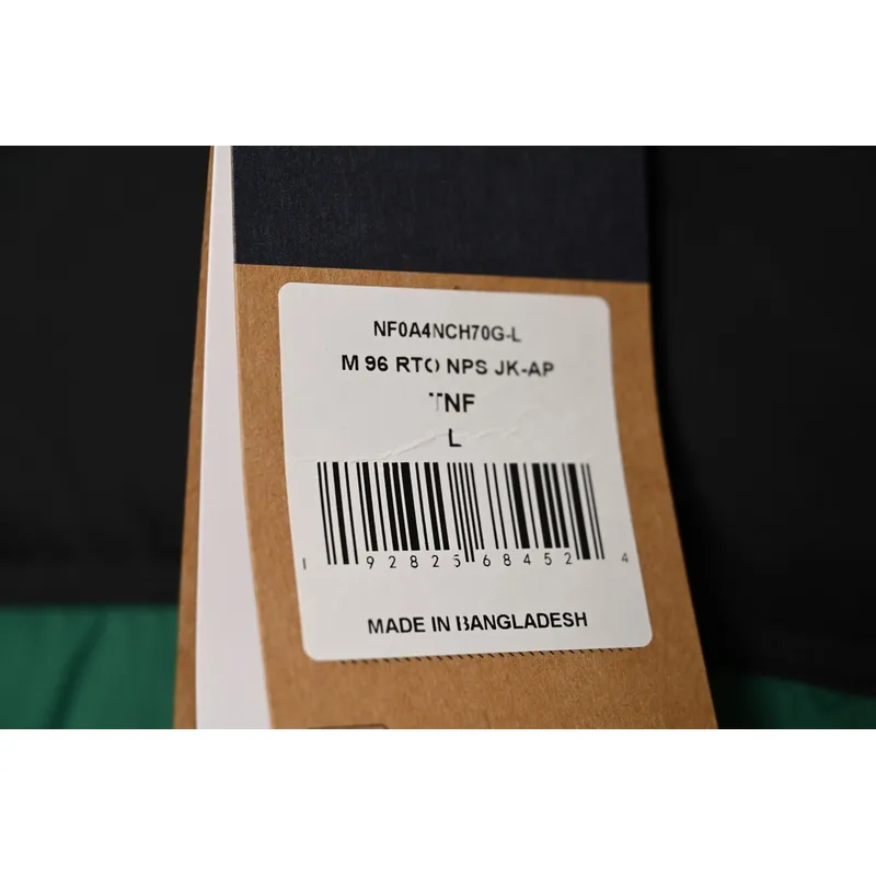 The North Face Splicing White And Green Down Jacket