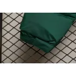 The North Face Splicing White And Green Down Jacket