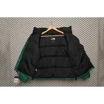 The North Face Splicing White And Green Down Jacket