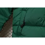 The North Face Splicing White And Green Down Jacket