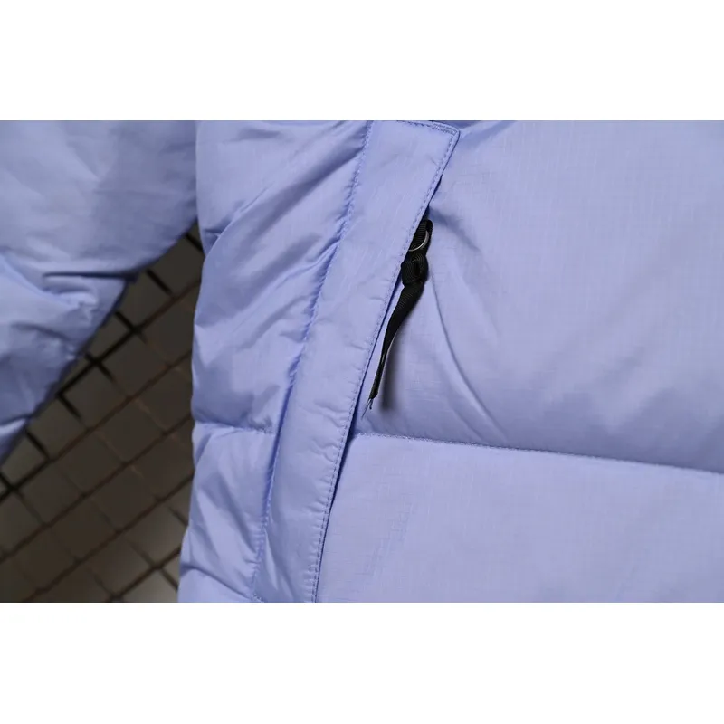 The North Face Splicing White And Lavender Color Down Jacket