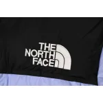 The North Face Splicing White And Lavender Color Down Jacket