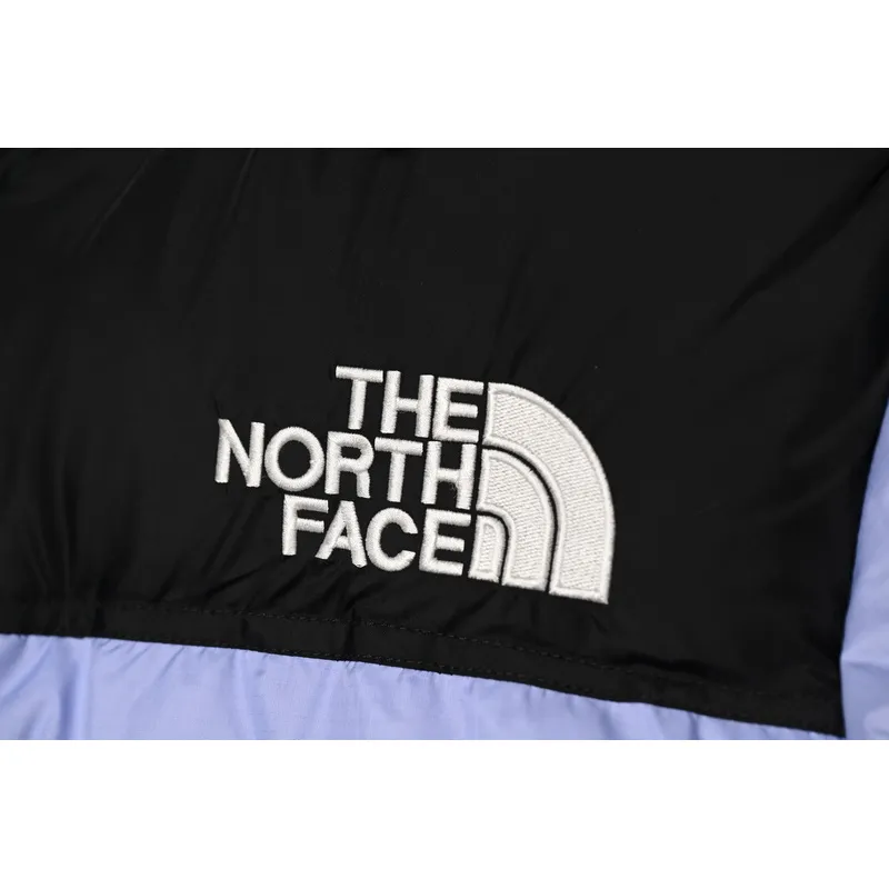 The North Face Splicing White And Lavender Color Down Jacket