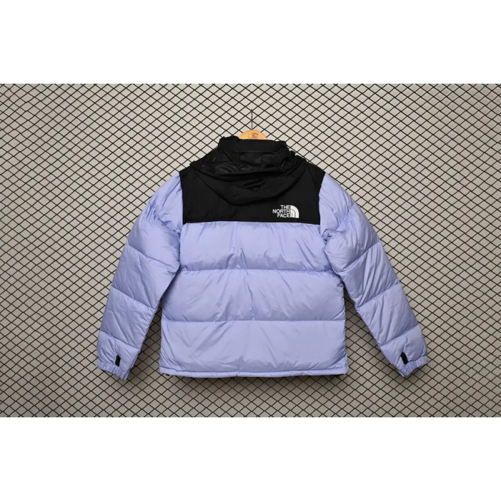 The North Face Splicing White And Lavender Color Down Jacket