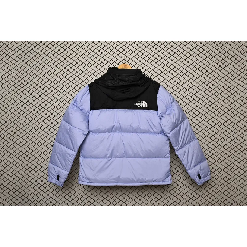 The North Face Splicing White And Lavender Color Down Jacket