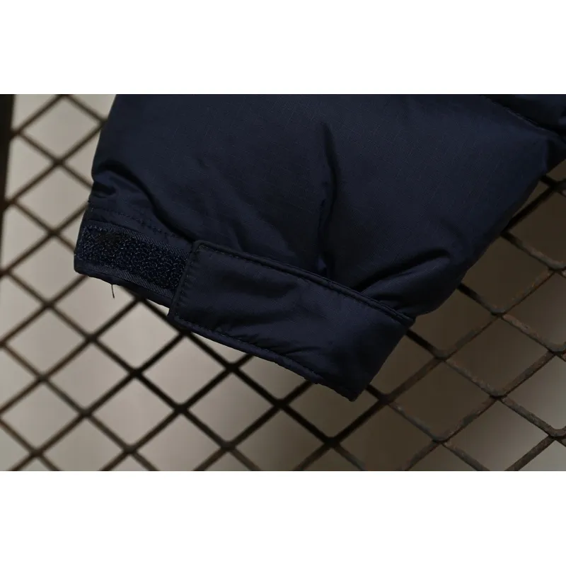 The North Face Splicing White And Navy Down Jacket