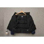 The North Face Splicing White And Navy Down Jacket