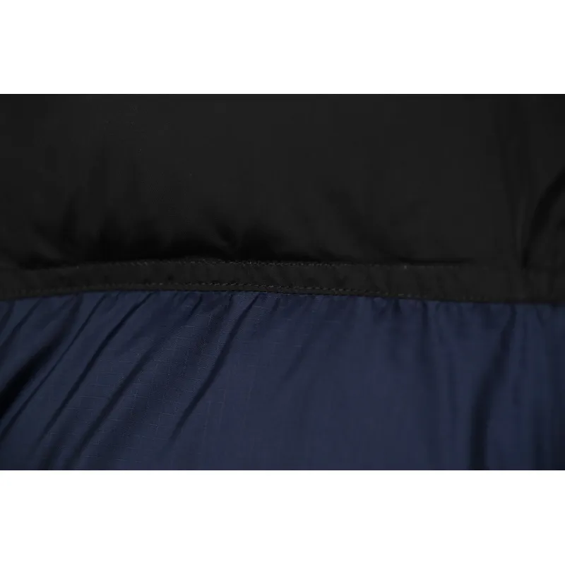 The North Face Splicing White And Navy Down Jacket
