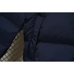 The North Face Splicing White And Navy Down Jacket