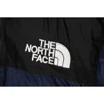 The North Face Splicing White And Navy Down Jacket