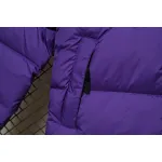 The North Face Splicing White And Pur Ple Down Jacket