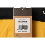 The North Face Splicing White And Yellow Down Jacket