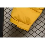 The North Face Splicing White And Yellow Down Jacket