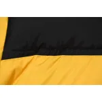 The North Face Splicing White And Yellow Down Jacket