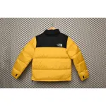 The North Face Splicing White And Yellow Down Jacket