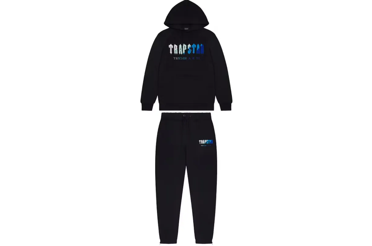 Trapstar Chenille Decoded Hoodie Tracksuit Black Ice Flavours 2.0 Edition