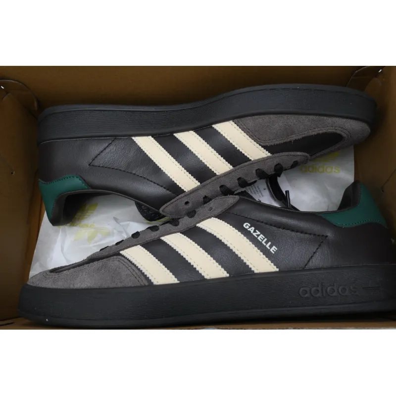 adidas Samba Gazelle Indoor Leather Black Brown Green IH0374
