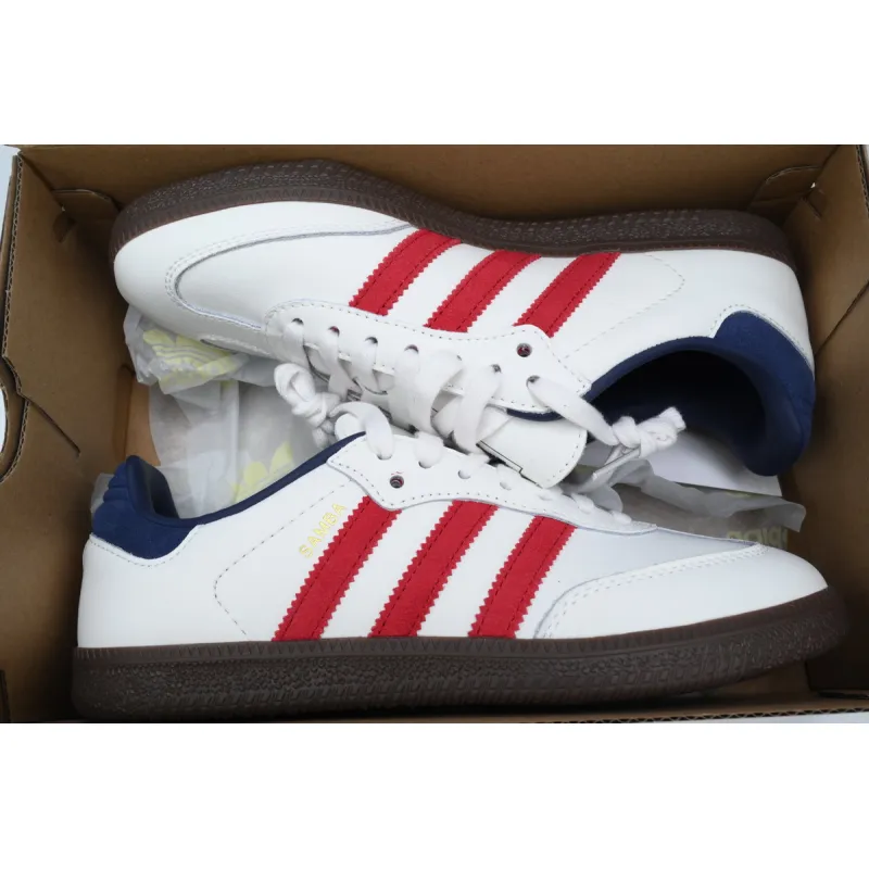 adidas Samba Originals OG White Victory Red Indigo IH4881