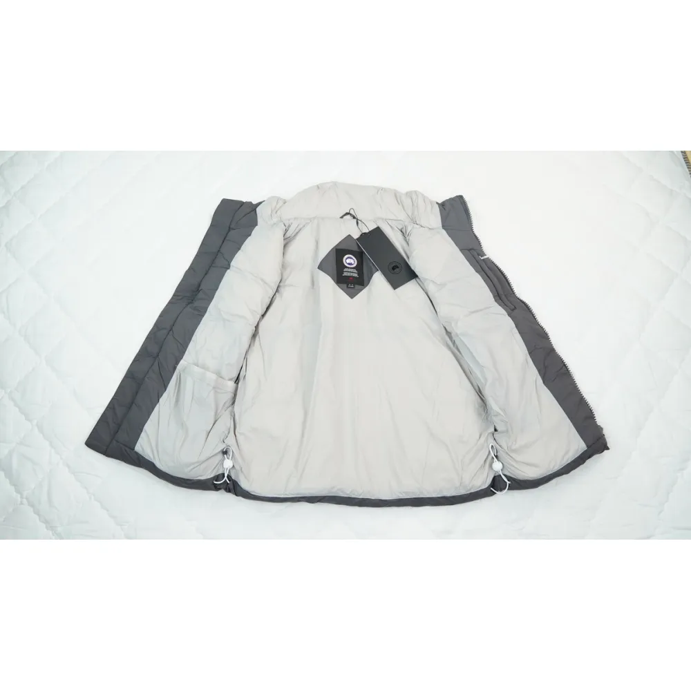 Canada Goose Outdoor Sports Down Vest White Label Grey BA7BN