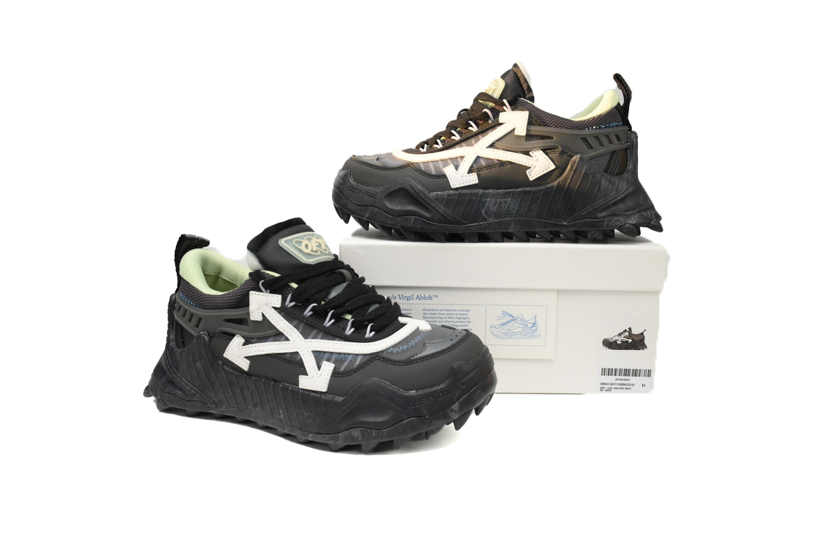 OFF-WHITE Out Of Deep Gray White OMIA139C99FAB0020701