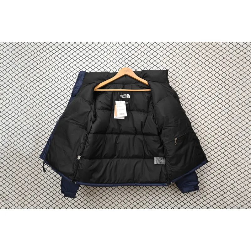 The North Face 1996 Splicing White And Dark Blue