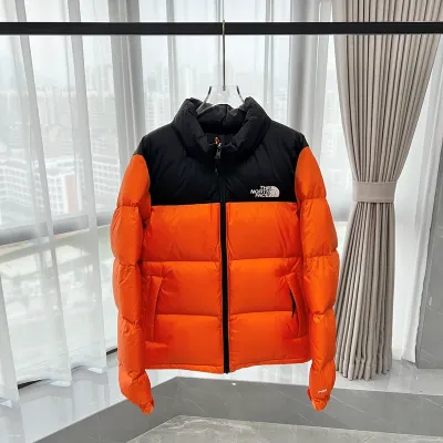 The North Face 1996 Splicing White And Orange 01