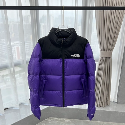 The North Face 1996 Splicing White And Red Purple 01