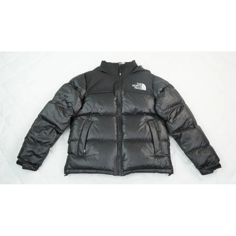 The North Face Splicing White And Black Down Jacket