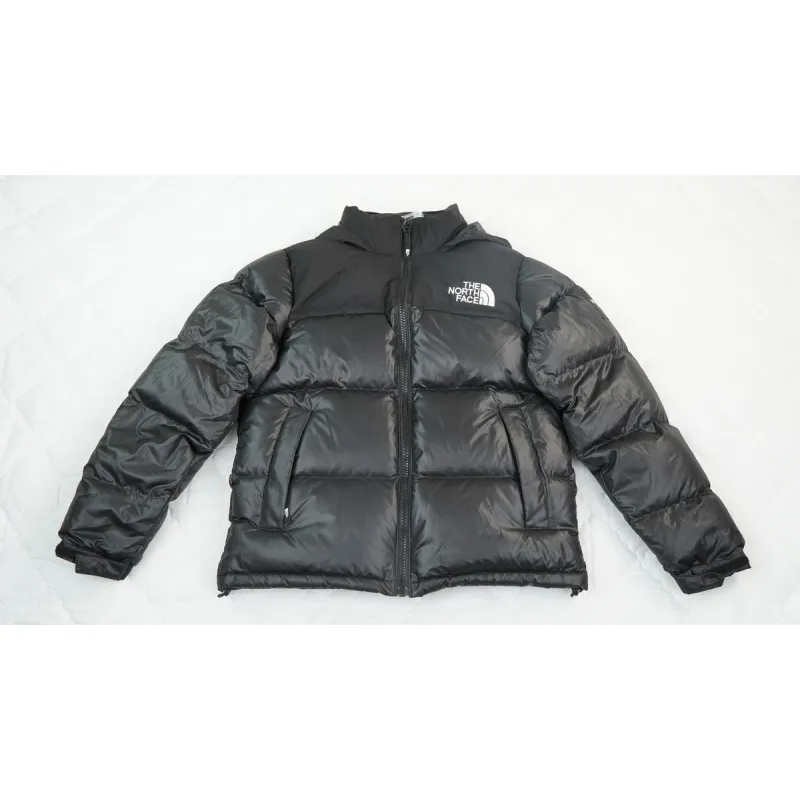 The North Face Splicing White And Black Down Jacket