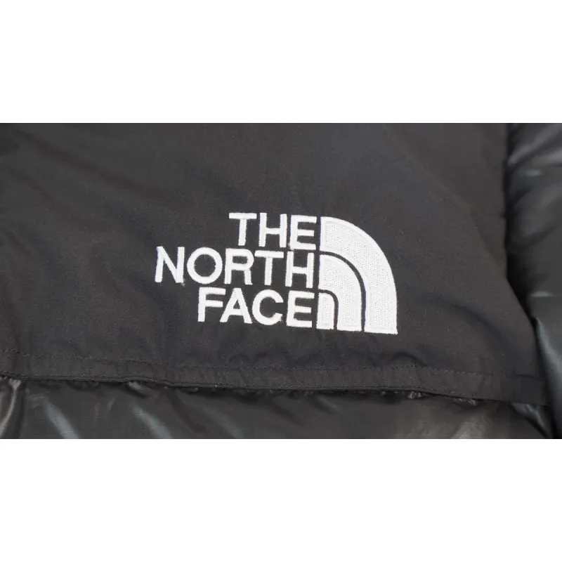The North Face Splicing White And Black Down Jacket