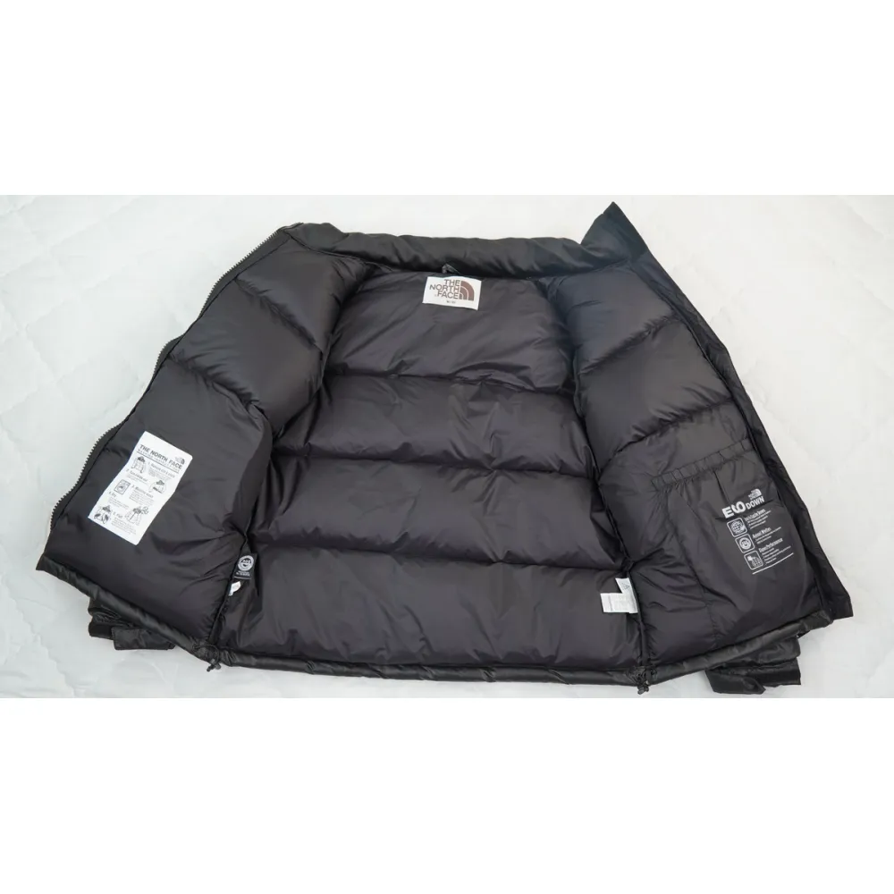 The North Face Splicing White And Black Down Jacket