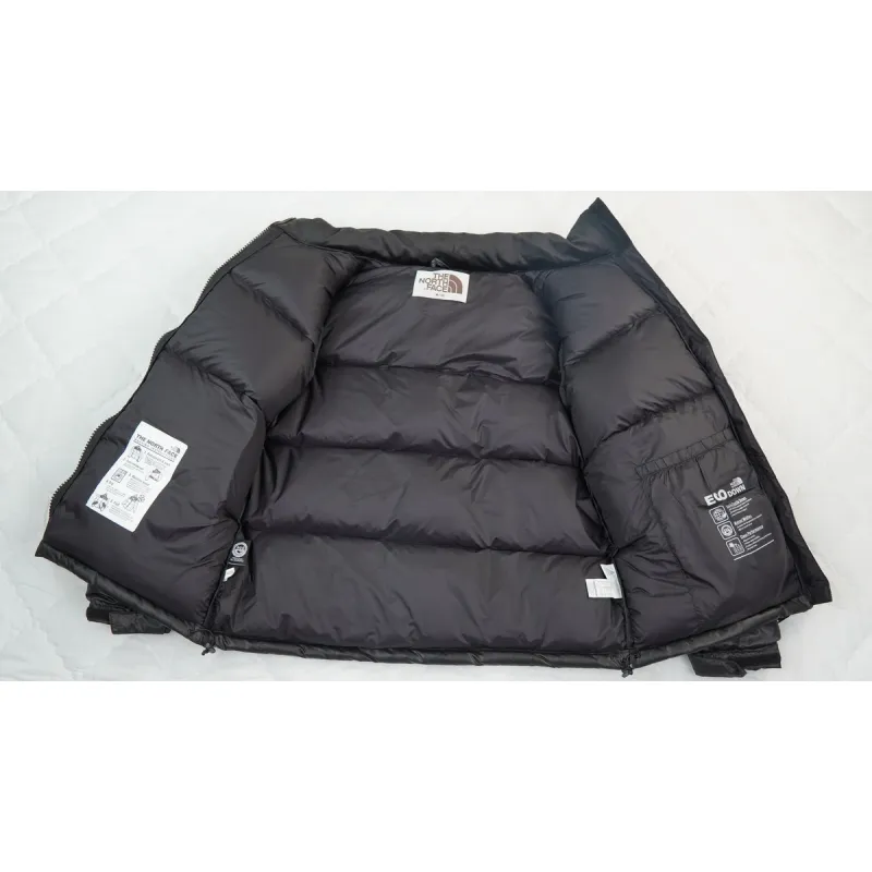 The North Face Splicing White And Black Down Jacket