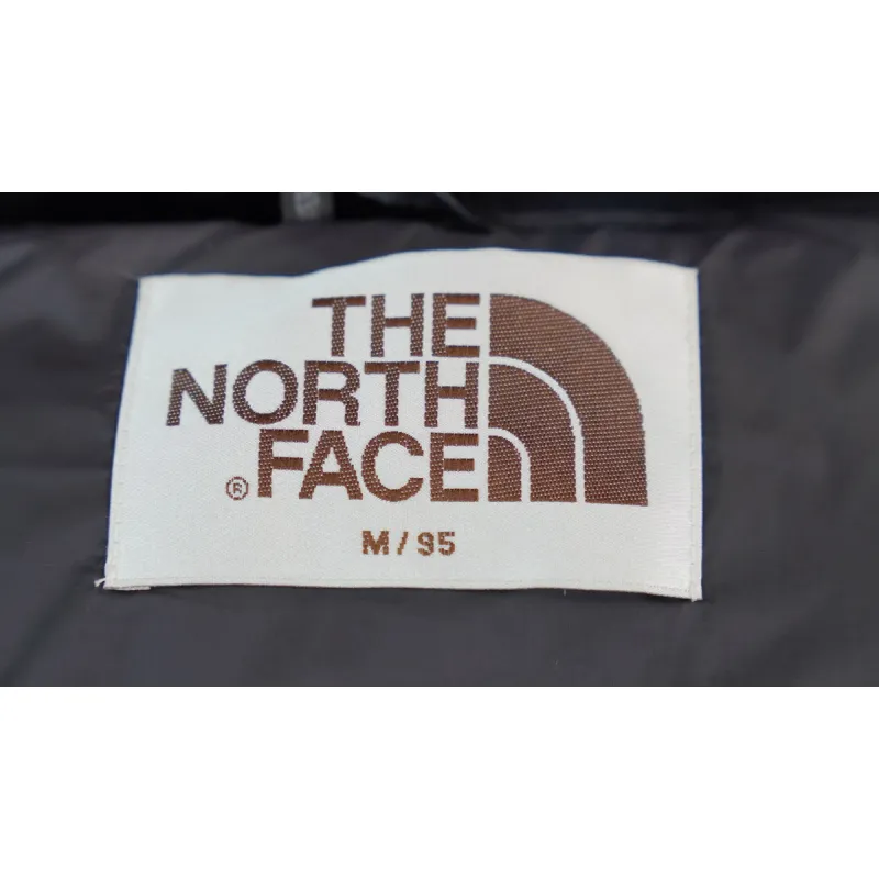The North Face Splicing White And Black Down Jacket