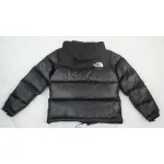 The North Face Splicing White And Black Down Jacket