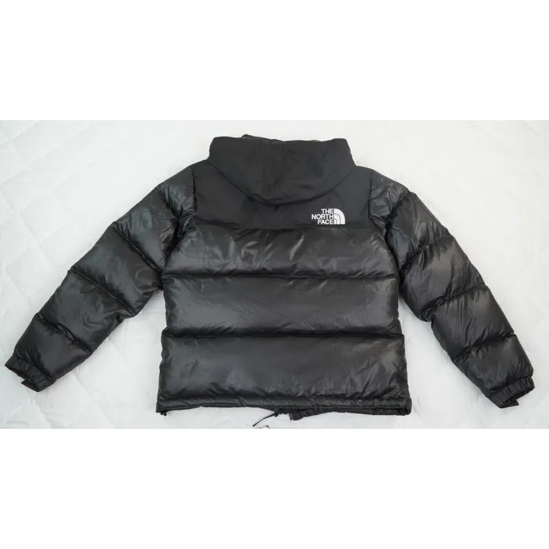 The North Face Splicing White And Black Down Jacket