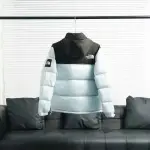 The North Face Splicing White And Blue Down Jacket